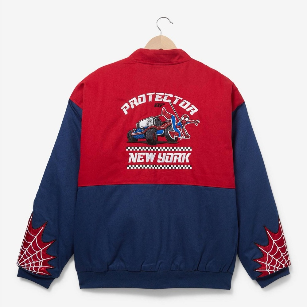 Marvel Spider-Man Racing Jacket - BoxLunch Exclusive, NWT, Size 2XL - Picture 2 of 6